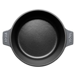 Garnek 24 cm szary Patelnie grillowe  - 4 patelnie do smażenia bez tłuszczu