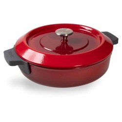 Garnek WOLL 28 cm czerwony Patelnie grillowe  - 2 patelnie do smażenia bez tłuszczu