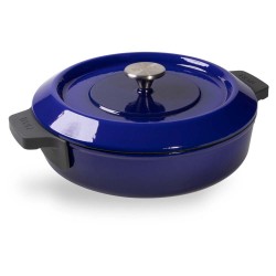Garnek WOLL 28 cm niebieski Patelnie grillowe  - 2 patelnie do smażenia bez tłuszczu