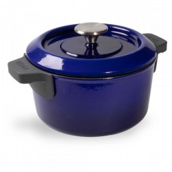 Garnek WOLL 24 cm niebieski Patelnie grillowe  - 3 patelnie do smażenia bez tłuszczu
